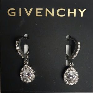 Givenchy crystal drop earrings